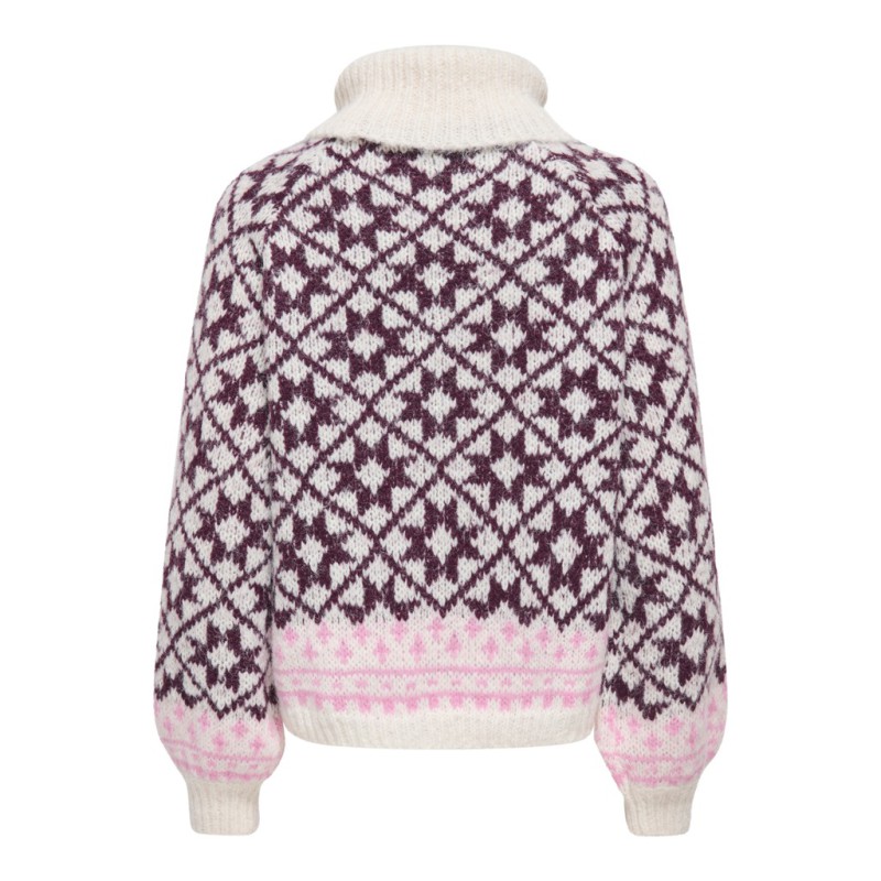 ONLY Caro rollneck striktrøje - Birch