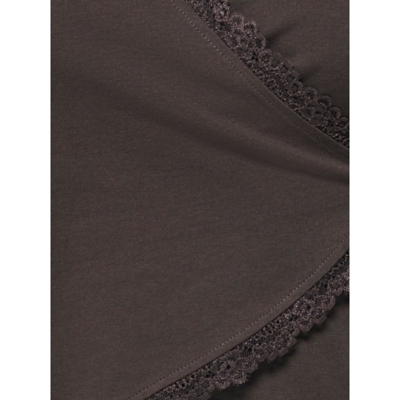 ONLY Kiss calm wrap cardigan - Chocolate Torte