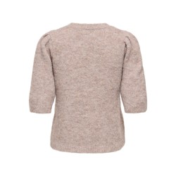 ONLY Zaggie flower striktrøje - Silver Mink