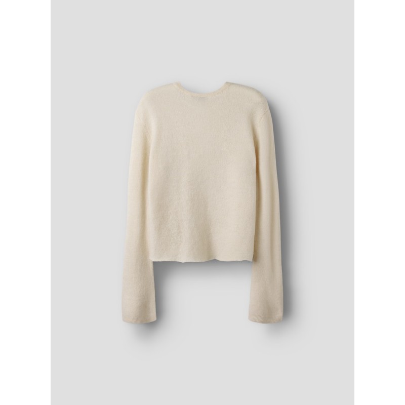 LMTD Lodet stud short striktrøje - Antique White