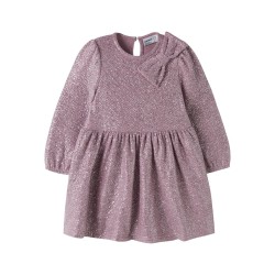 NAME IT MINI Pige - Ditsia langærmet kjole - Mauve Shadows