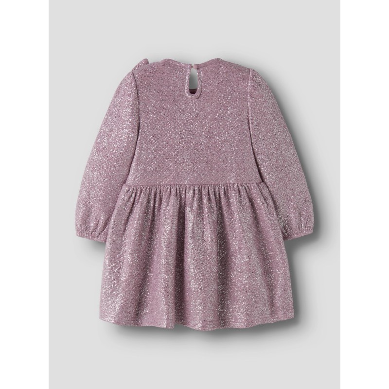 NAME IT MINI Pige - Ditsia langærmet kjole - Mauve Shadows