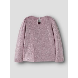 NAME IT MINI Pige - Ditsia langærmet bluse - Mauve Shadows