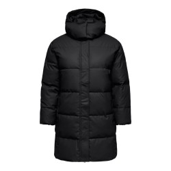 ONLY CARMAKOMA Agnes coated pufferjakke - Black