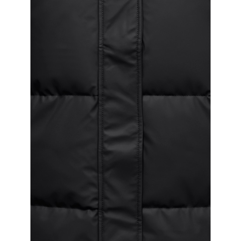 ONLY CARMAKOMA Agnes coated pufferjakke - Black