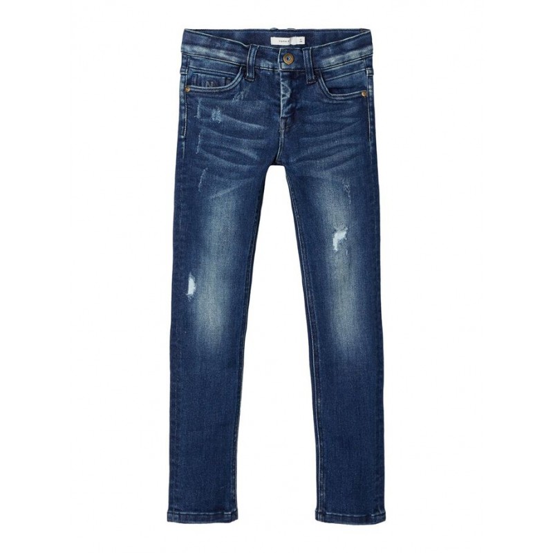 NAME IT Kids Theo Denim Pants X-slim Fit - Dark Blue Denim
