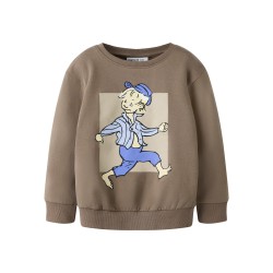 NAME IT MINI Dreng - Emil sweatshirt - Walnut