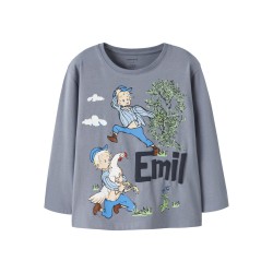 NAME IT MINI Dreng - Olson Emil langærmet bluse - Tradewinds