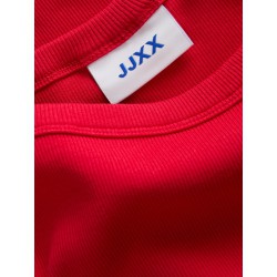 JJXX Fiffi 3/4 boatneck T-shirt - Tango Red