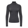 ONLY Dolly rollneck bluse - Dark Grey Melange