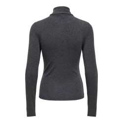 ONLY Dolly rollneck bluse - Dark Grey Melange