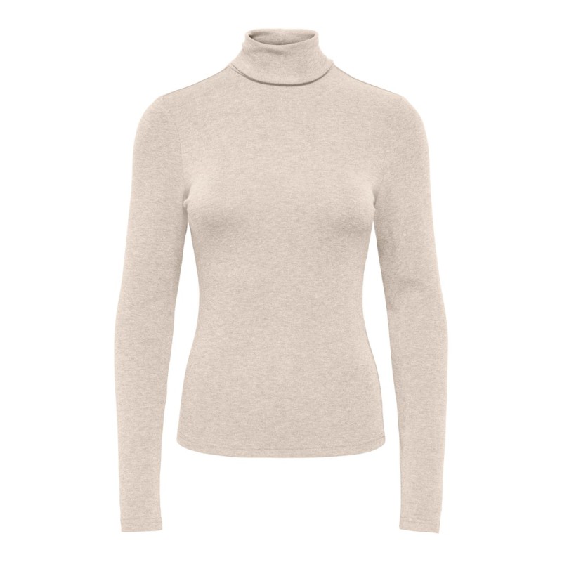 ONLY Dolly rollneck bluse - Pumice Stone