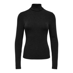 ONLY Dolly rollneck bluse - Black