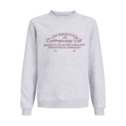JACK & JONES Junior Nantucket Script Sweatshirt - Bright White