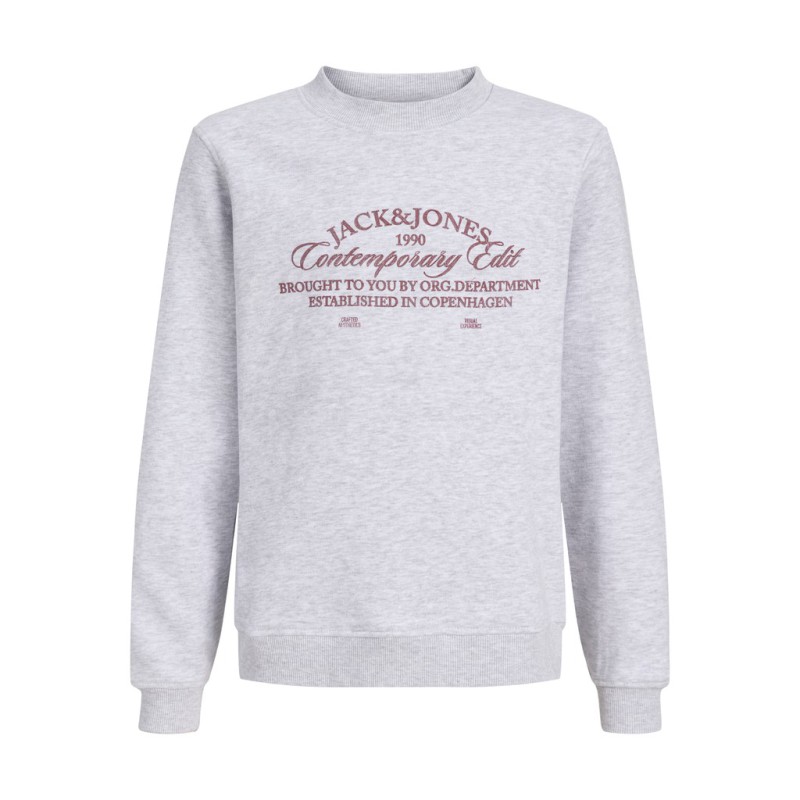 JACK & JONES Junior Nantucket Script Sweatshirt - Bright White