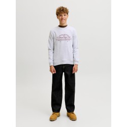 JACK & JONES Junior Nantucket Script Sweatshirt - Bright White