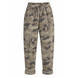 VANTING Denim camou bukser - Brown / Camou