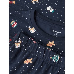 NAME IT KIDS Vismas pyjamas sæt - Navy Blazer / Christmas
