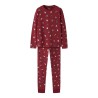 NAME IT KIDS Vismas pyjamas sæt - Red Dahlia / Christmas