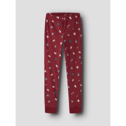 NAME IT KIDS Vismas pyjamas sæt - Red Dahlia / Christmas
