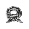 PIECES Komma triangle tørklæde - Black / Stripes Bright White