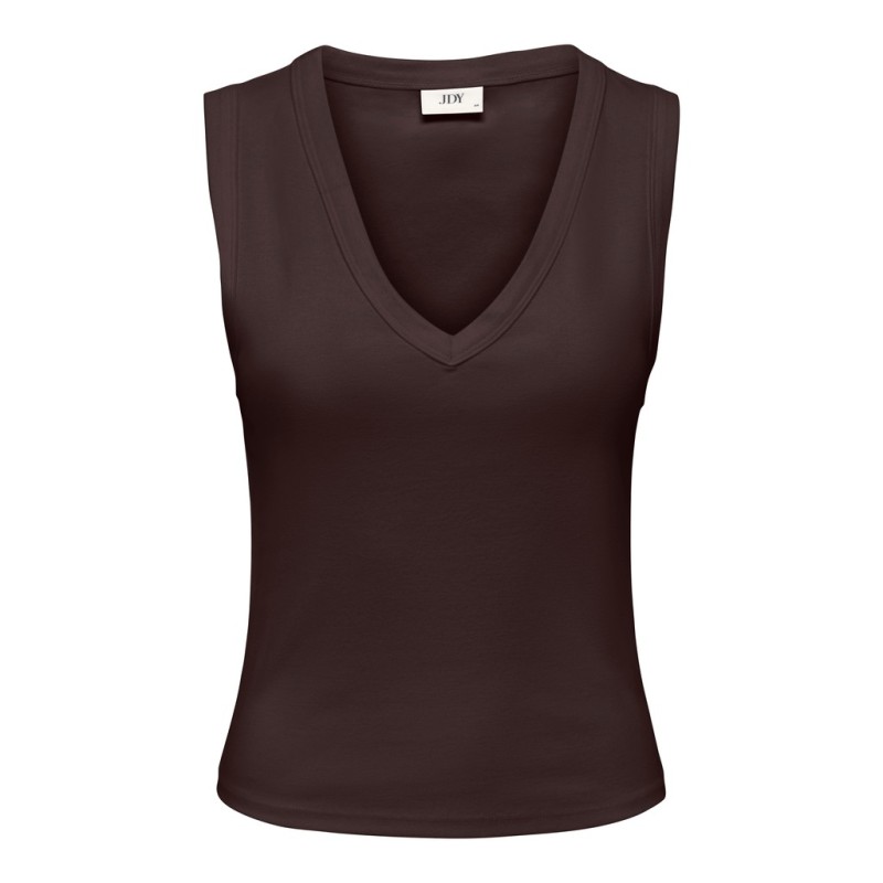 JDY Aspa v-neck tank top - Chocolate Torte