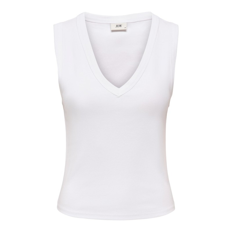 JDY Aspa v-neck tank top - Bright White