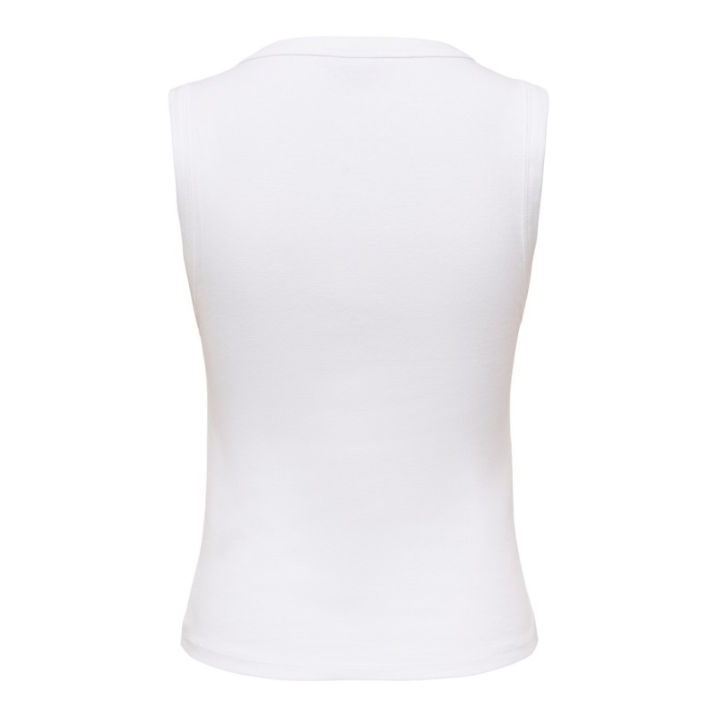 JDY Aspa v-neck tank top - Bright White