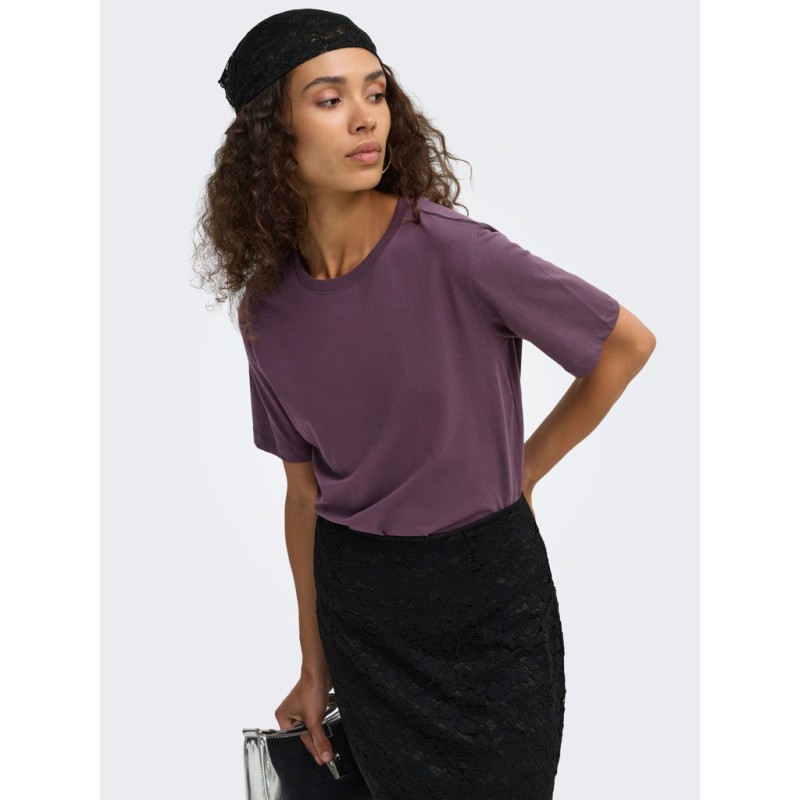 JDY Rex kortærmet T-shirt - Plum Perfect