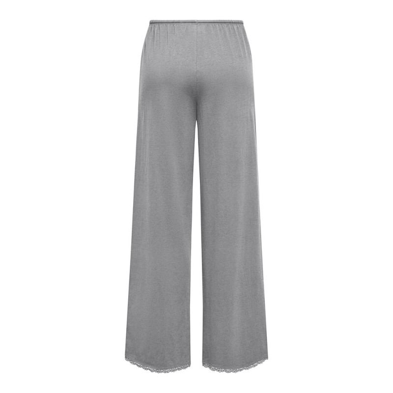 ONLY Kiss Calm brede bukser - Medium Grey Melange