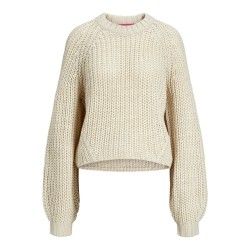 JJXX Kelly chunky loose strik - Bone White