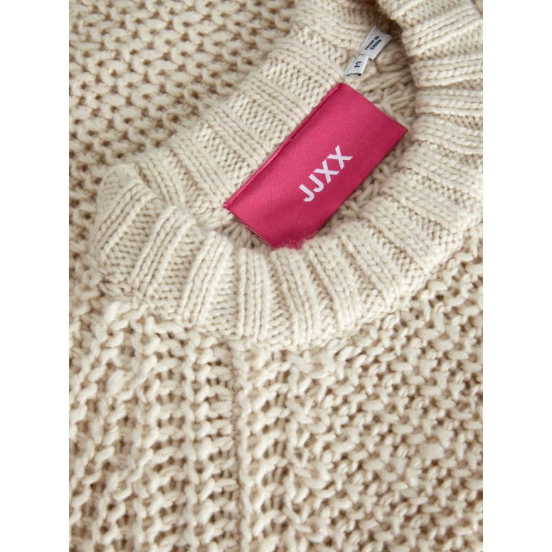 JJXX Kelly chunky loose strik - Bone White