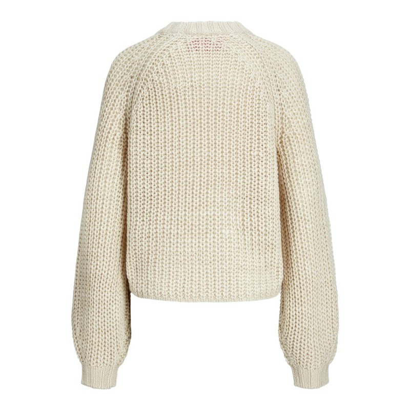 JJXX Kelly chunky loose strik - Bone White