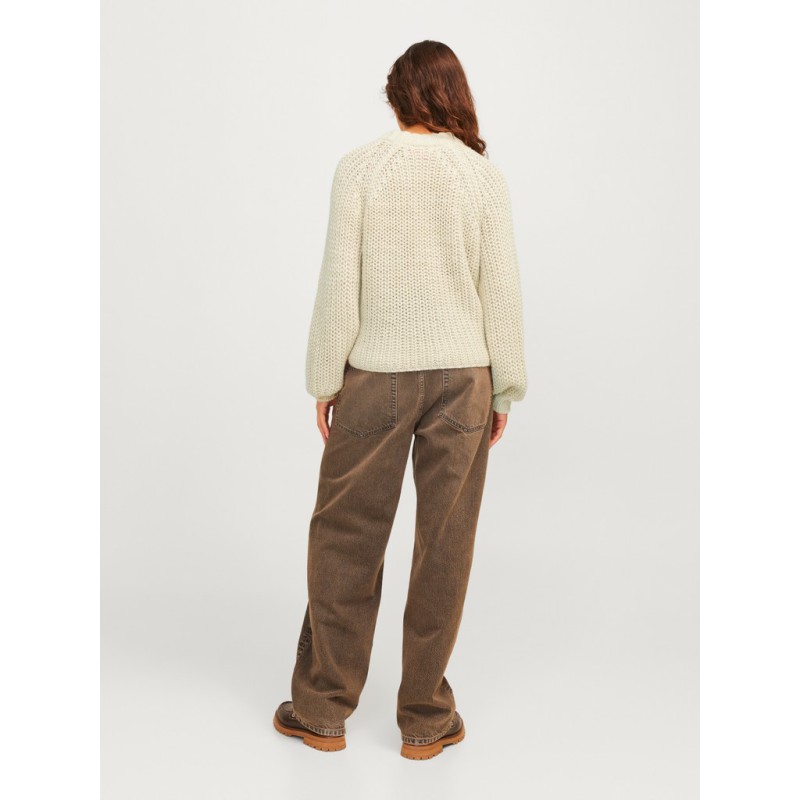 JJXX Kelly chunky loose strik - Bone White
