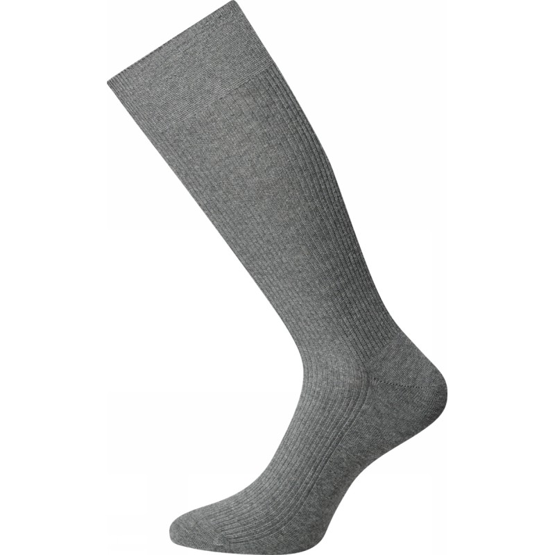 JBS Bomulds rib strømper - Dark Grey