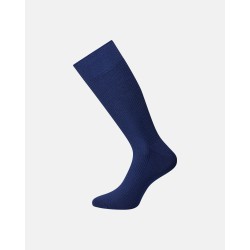 JBS Bomulds rib strømper - Blue Iris