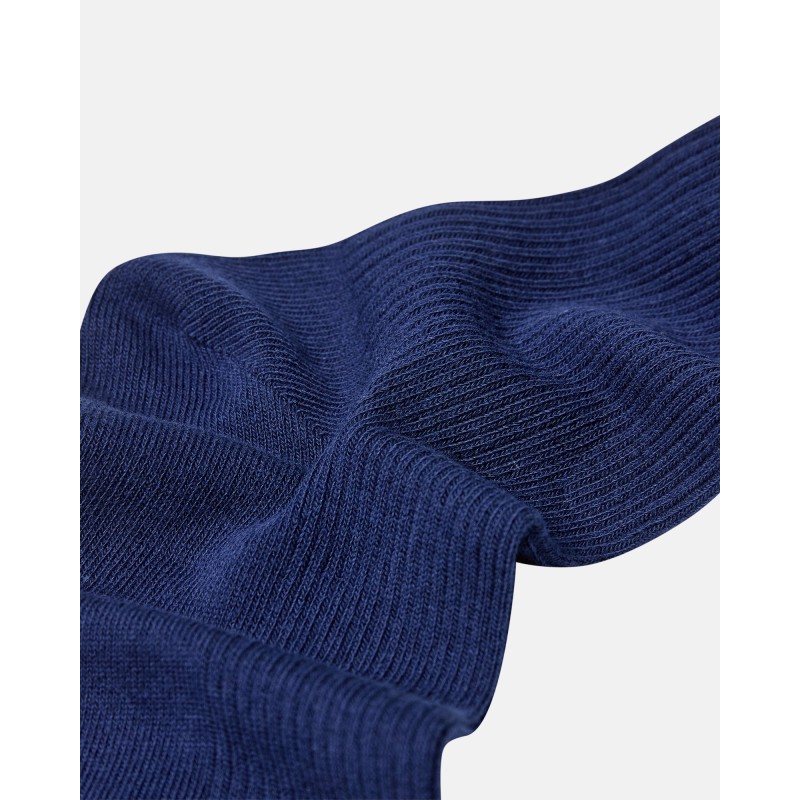 JBS Bomulds rib strømper - Blue Iris