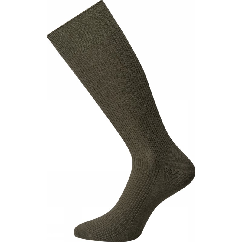 JBS Bomulds rib strømper - Dark Green