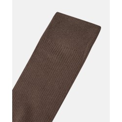 JBS Bomulds rib strømper - Brown