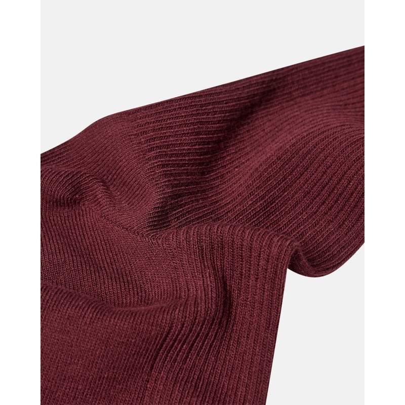 JBS Bomulds rib strømper - Dark Red