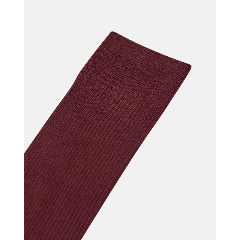 JBS Bomulds rib strømper - Dark Red