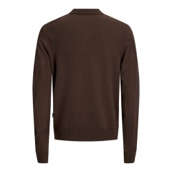 JJ REBEL Birch langærmet strik polo - Delicioso