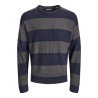 JJ REBEL Logan strik - Asphalt / Navy Blazer
