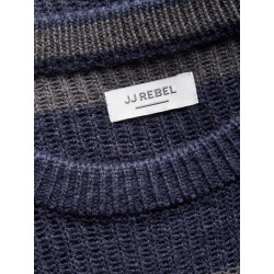 JJ REBEL Logan strik - Asphalt / Navy Blazer