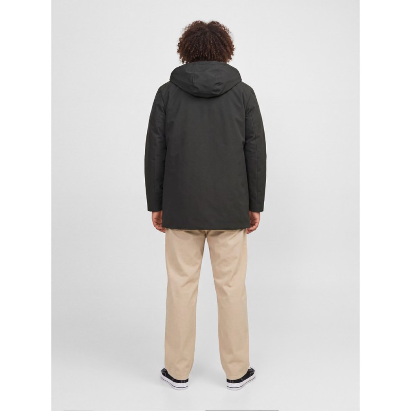 JACK & JONES PLUS Moon parka jakke - Black
