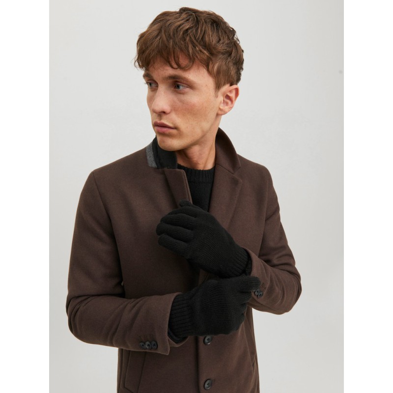JACK & JONES Barry strik handsker - Black