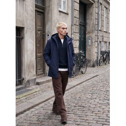 JACK & JONES Keen parka jakke - Sky Captain