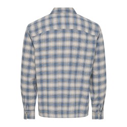 ONLY & SONS Hale flannel relaxed skjorte - Bluefin