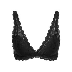 ONLY Chloe blonde padded trekant bh - Black