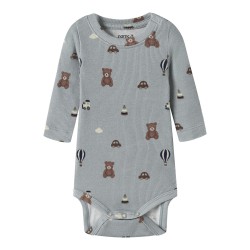 NAME IT BABY dreng - Ragner langærmet bodystocking - Abyss